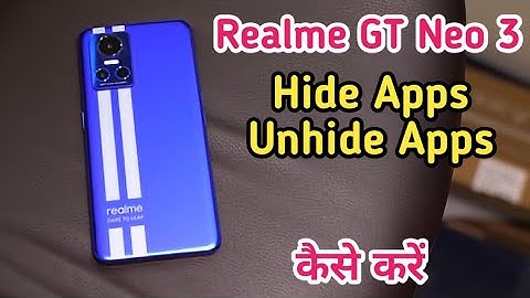 How to hide Apps in Realme GT Neo 3 , Realme GT Neo 3 hide apps setting ,