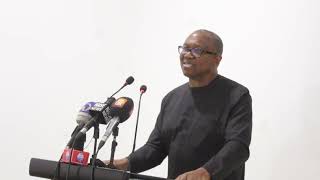 Full Peter Obi’s Press Control Begging The Rich To Help Restore Dignity Of All