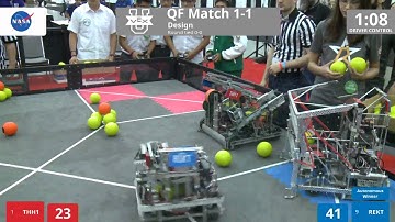 VEX Worlds 2016 - VEX U - Design - QF 1-1 (THH1) 202 vs 166 (REKT)