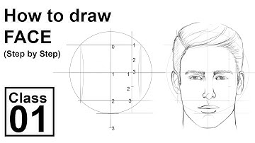How to Draw Front Face Step by Step (Class -1)
