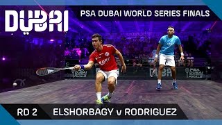 Squash: Elshorbagy v Rodriguez - PSA Dubai World Series Finals - Men's Rd 2 Highlights