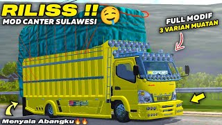 RILIS 🔥 MOD TRUK CANTER SULAWESI STYLE 3 VARIAN MUATAN TERBARU & DETAIL || MOD BUSSID VIRAL