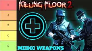 Killing Floor 2 Medic Weapons Tier List!
