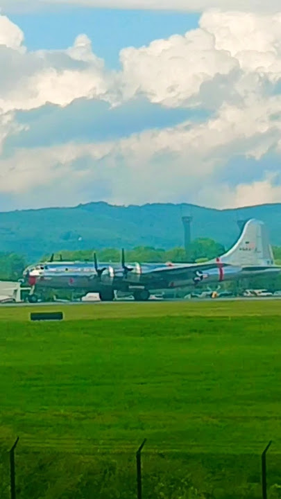 6/7 USAF B29 Superfortress DOC is landing at the WWII Days Air Show #shorts #short #viral #video
