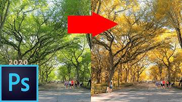 How to Change SUMMER into FALL in PHOTOSHOP || PHOTOSHOP TUTORIAL 2020