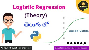 Logistic Regression (Theory) in Telugu || Machine learning in Telugu || Nerchuko