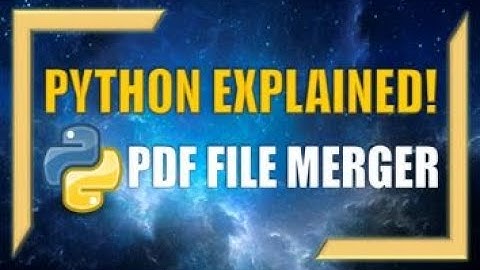 Joining Multiple PDF Files Using Python!!