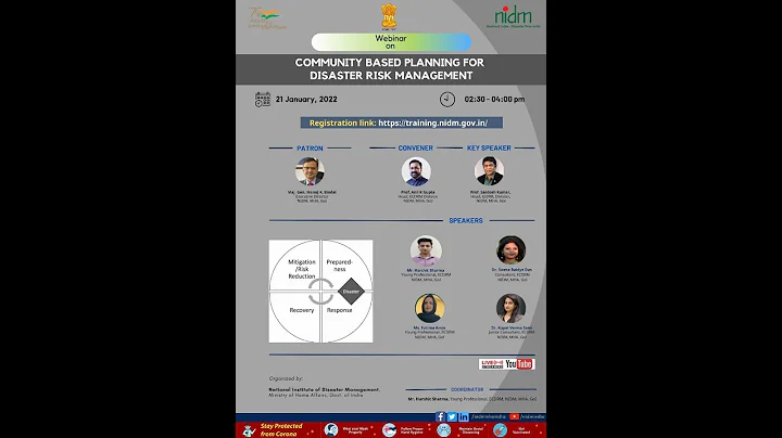 Community Based Planning for Disaster Risk Management.| DISASTER RISK REDUCTION | MHA | COVID-19 |