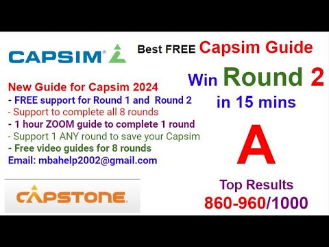 Capsim 2018 Capstone New Winning Strategies Round 2 Step By Step