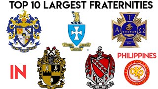 TOP 10 LARGEST FRATERNITIES IN PHILIPPINES