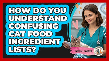 How Do You Understand Confusing Cat Food Ingredient Lists? - Happy Cat Handbook