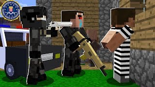 NOOB and PRO JOINED the FBI PART 2! in Minecraft Noob vs Pro