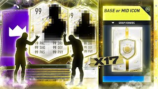 FIFA 22 17 x New Base or Mid Icon Upgrade Packs!