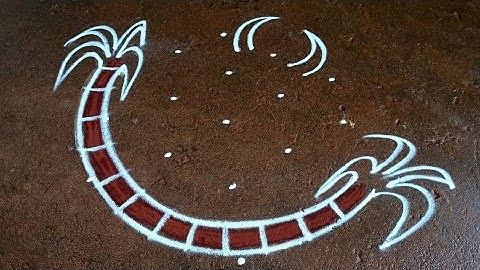 New maatu Pongal kolam/5*3 sankranti basavanna muggulu/Pongal special maadu kolam/Beautiful rangoli