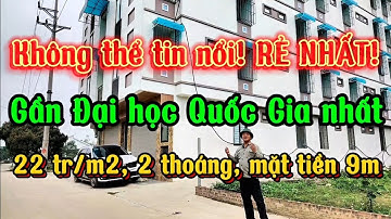 Bán đất nền RẺ NHẤT | Gần Đại học Quốc Gia nhất| 22 tr/m2 xây cho thuê| Tiến Xuân,Thạch Thất,Hòa Lạc