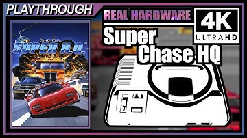 Super Chase HQ (1992) | Wranker 4K Megadrive Real Hardware Playthrough | Retrotink 4K