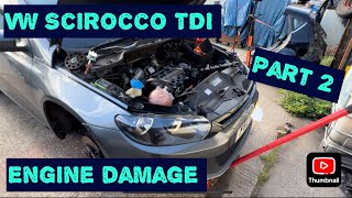 Vw Scirocco Tdi Belt Failure Causes Engine Damage Part 2 New Cams Fitted