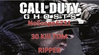 Cod Ghosts: Ripper 30 Kill TDM