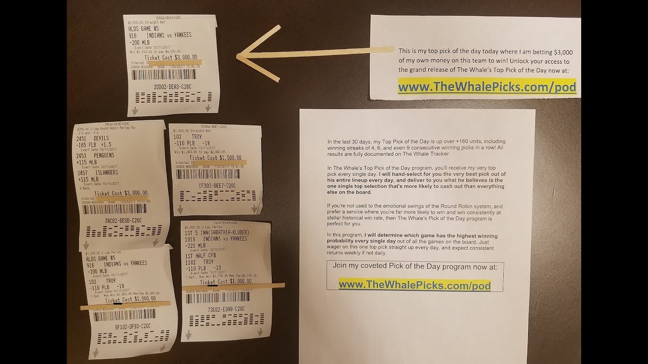 The Sports Betting Whale's MLB Baseball Playoffs and NHL Hockey Expert