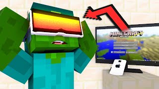 Zombie Bought New Apple Vision Pro - Minecraft Animation