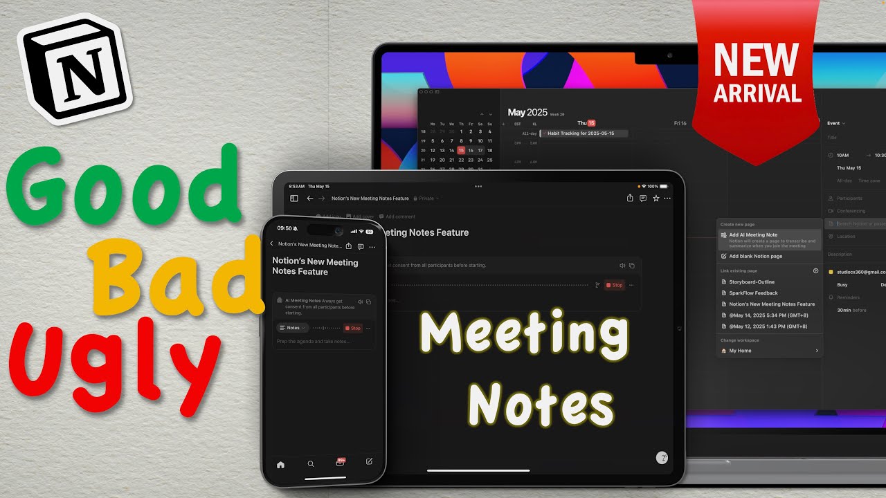 Is Notion's NEW Meeting Note Taker Good Enough? - YouTube
