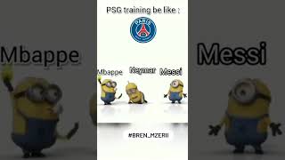 PSG training be like 👍 #minions