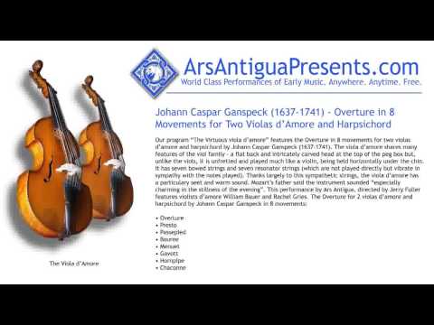 Johann Caspar Ganspeck (1637-1741) - Overture for ...