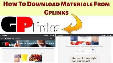 #Gplinks How To Download Materials From Gplinks | How to Download from Gplinks |