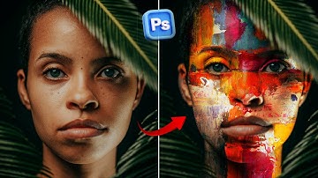 Create Face Paint Effect in Photoshop |  Face Paint Effect |  Photoshop Teaching