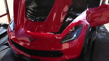 Stock 2015 Chevrolet C7 Corvette z06 Dyno Over 630 WHP With Bolt On