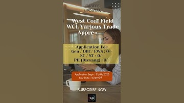 Western Coal Fields Limited WCL ITI, Technician Apprentice online form
