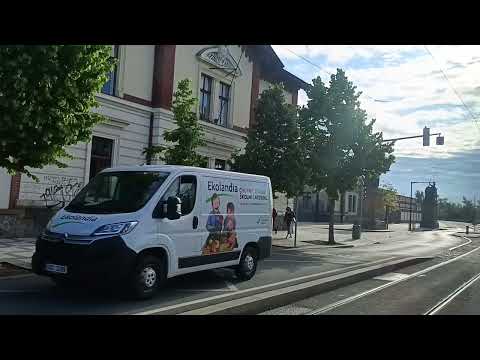 1398. 7 5 26. Praha 7. Маршрут трамвая 25.