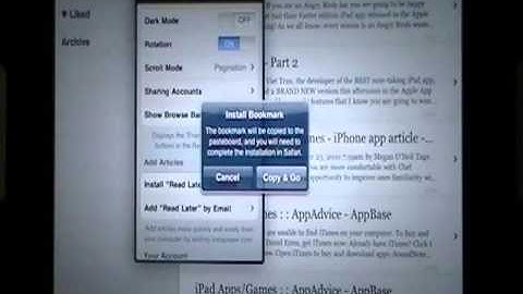 Tutorial: Organising your information using Instapaper on ipad