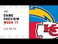 Los Angeles Chargers vs Kansas City Chiefs Week 17 NFL Game Preview