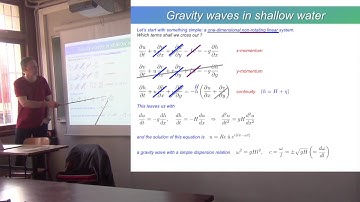 Waves 3.1 - Gravity Waves from the Shallow Water Equations
