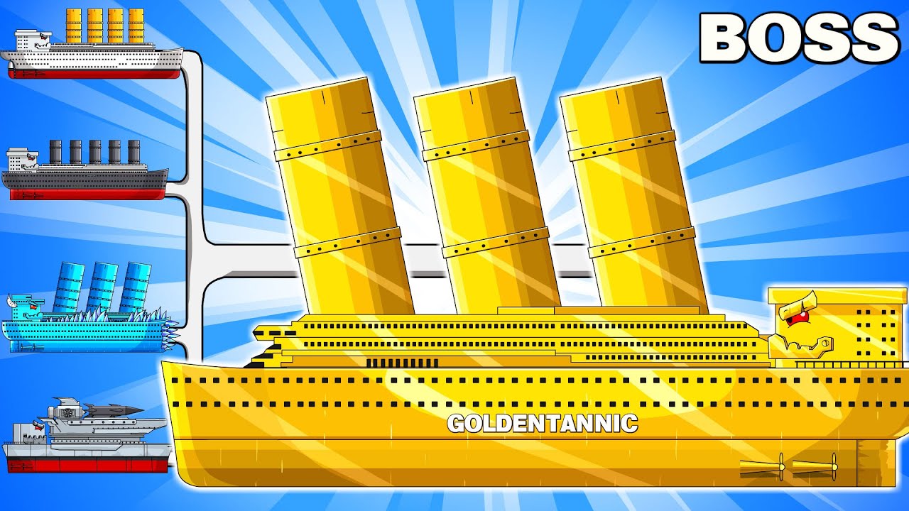 What Happens When a GOLDENTANIC ROCKET Fights a MEGA BATTLE SHIP ?