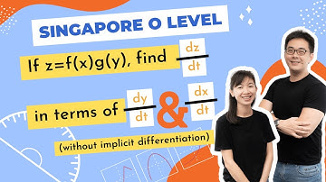 🧮Applications of Differentiation🧮: If z = f(x) g(y), find dz/dt in terms of dy/dt and dx/dt.