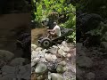 4wd go kart off camber decent into creek