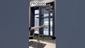 The latest design of the sliding window opening method does not take up space #windows