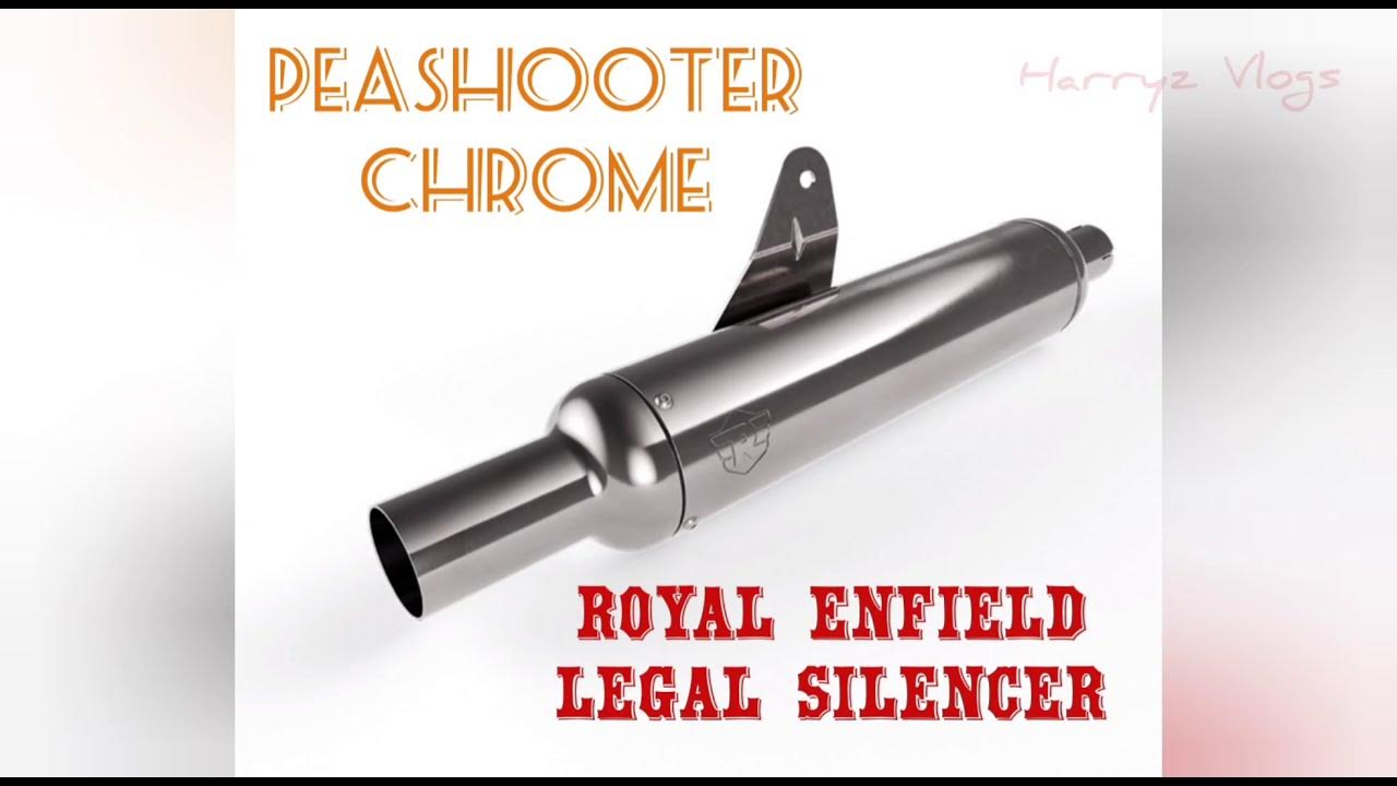Say No to Silencer Challan Peashooter Silencer Royal Enfield Legal