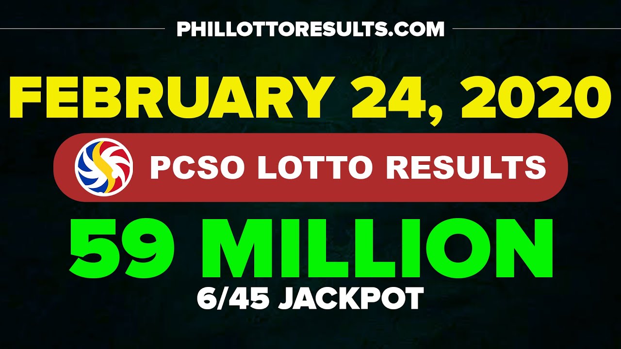 Lotto Result February 24, 2020 (Monday) - YouTube