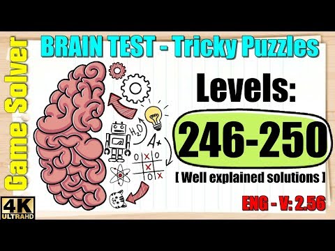 𝐁𝐑𝐀𝐈𝐍 𝐓𝐄𝐒𝐓: Tricky Puzzles || Levels 246, 247, 248, 249, 250 [ENG]