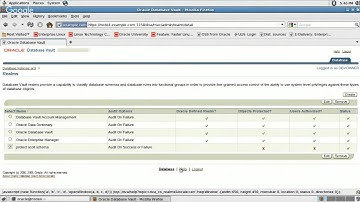 Protecting Oracle Schemas with Vault