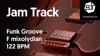 Funk Groove Jam Track in F mixolydian - BJT #3 chords
