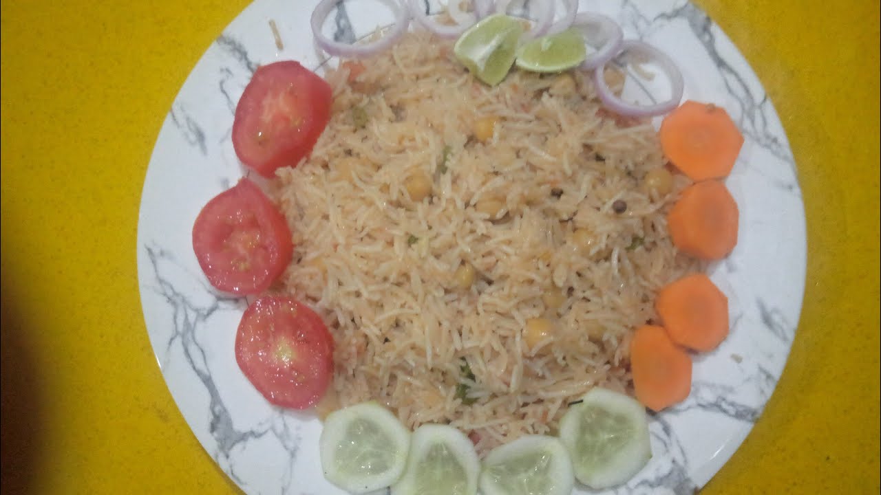 Channa chawal rice pulao, peas, recipe by cooking point - YouTube