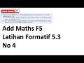 Latihan Formatif 5.3 No 4 | Taburan Kebarangkalian | Probability Distribution formative exercise