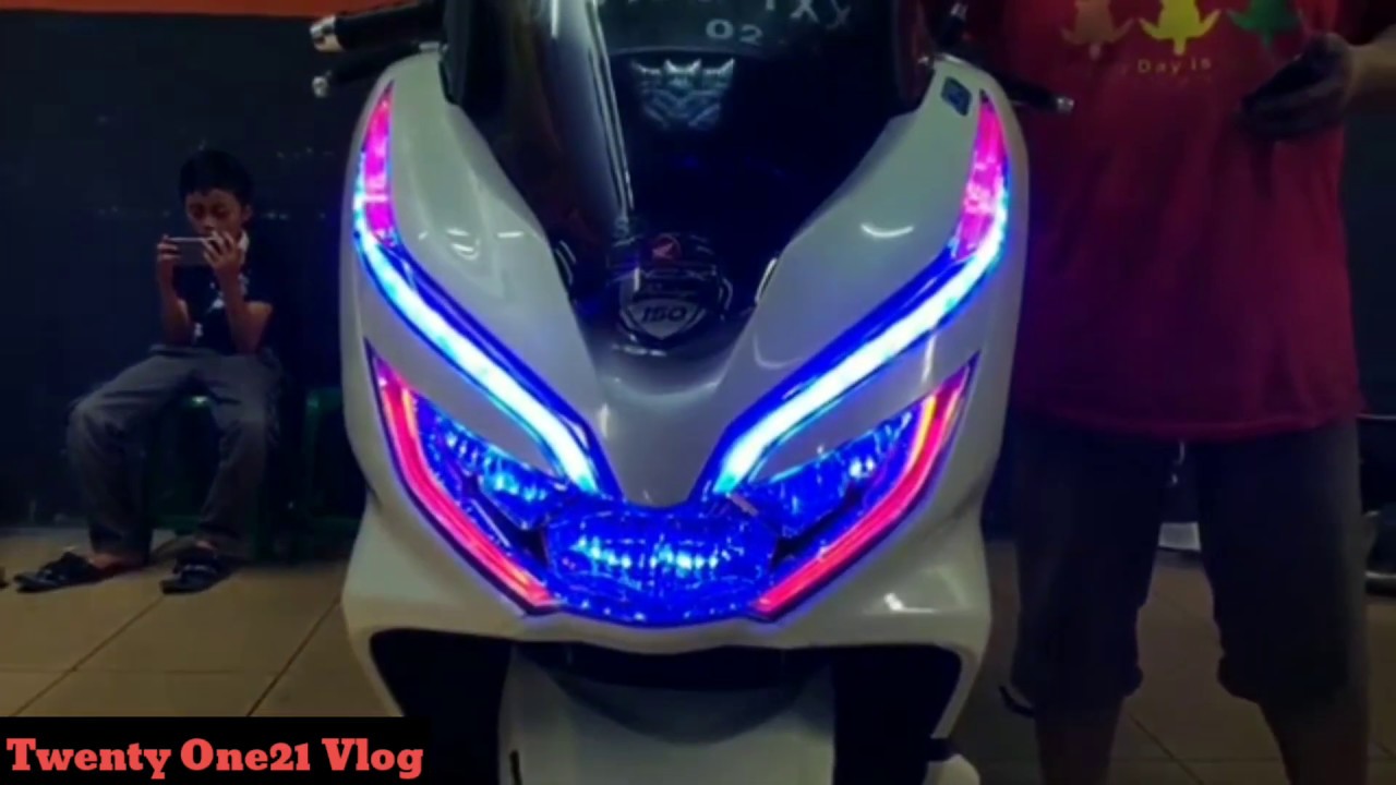 MODIFIKASI LAMPU PROJI HONDA PCX 150, Keren banget SUMPAH!! - YouTube