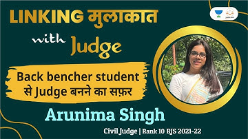 Toppers Talk | Arunima Singh | Rank 10 | RJS Civil Judge 2022 Linking Laws | Tansukh Paliwal