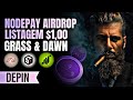Notícias Emocionantes NodePay Listagem a $1 Dólar? Comparação Grass!