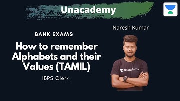 How to remember Alphabets and their Values (TAMIL) | Naresh Kumar
